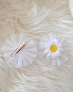 Classy Sun-flower White Baby Dress