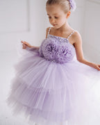 Adorable Lavender Colour Baby Dress